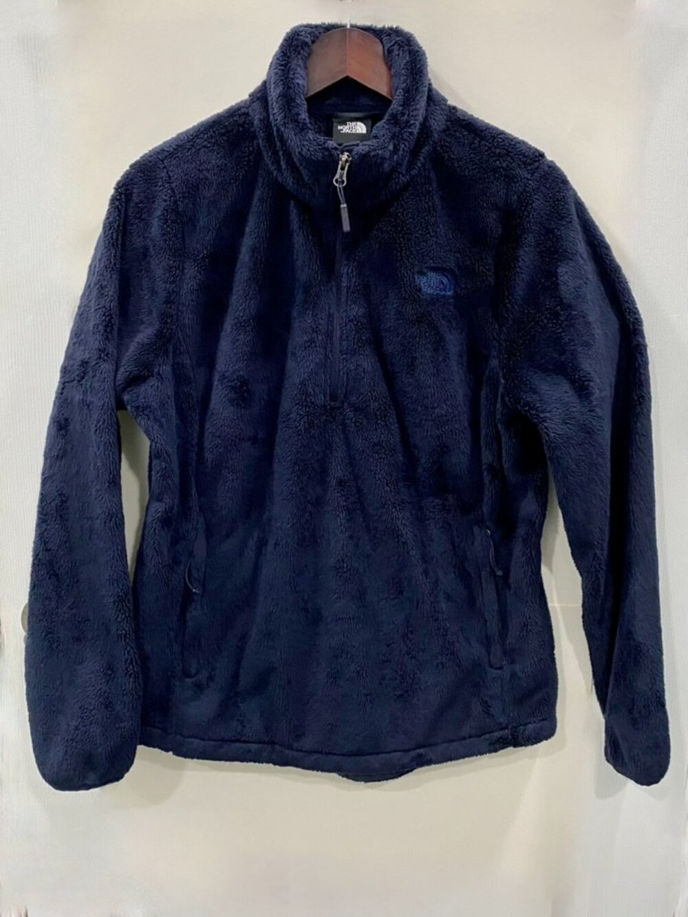 The North Face Women’s Osito 1/4 Zip Pullover Fleece Jacket Size L Dark Blue